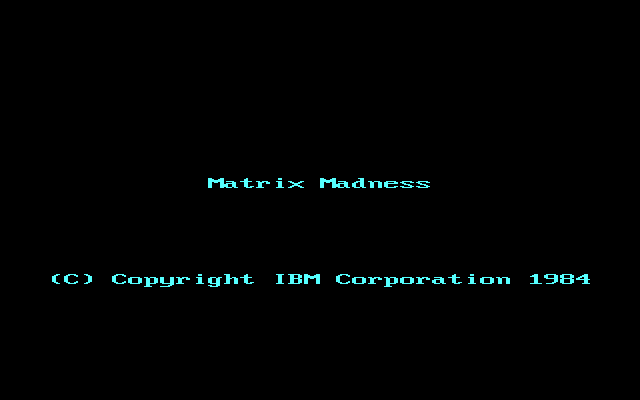Matrix Madness box art