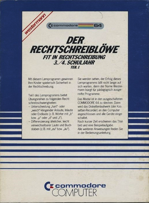 Rechtschreiblowe, Der - Fit In Rechtschreibung - 3.-4. Schuljahr — box-2D-back (DE)