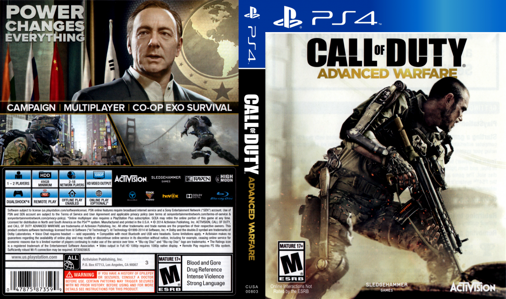 Call of Duty - Advanced Warfare — box-texture (US)