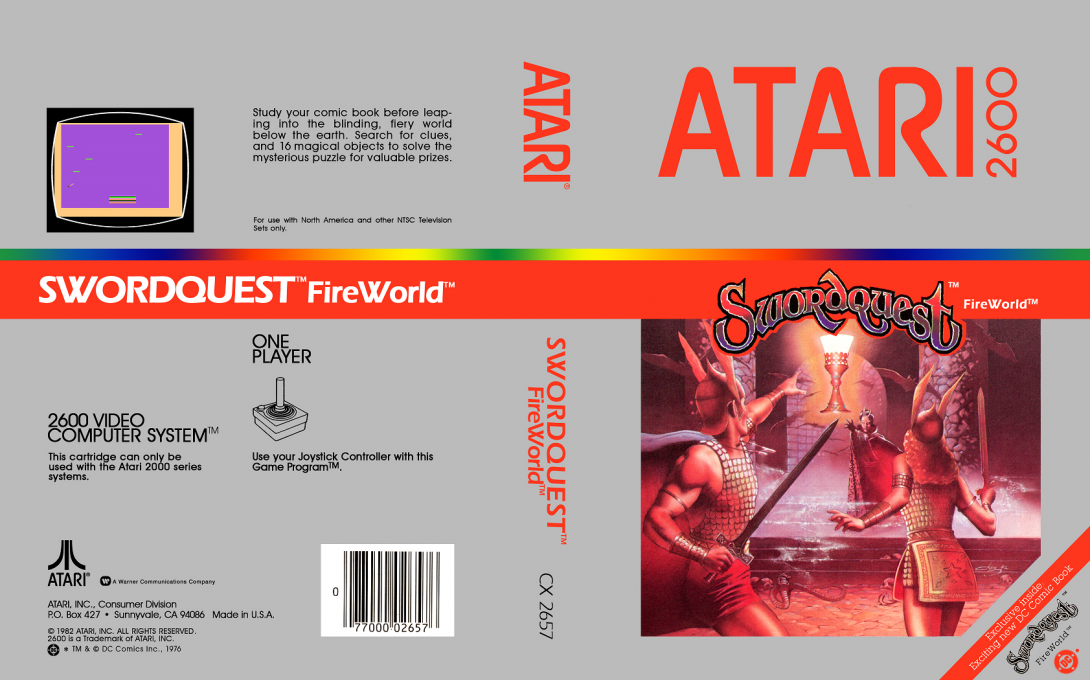 Swordquest - Fireworld — box-texture (US)