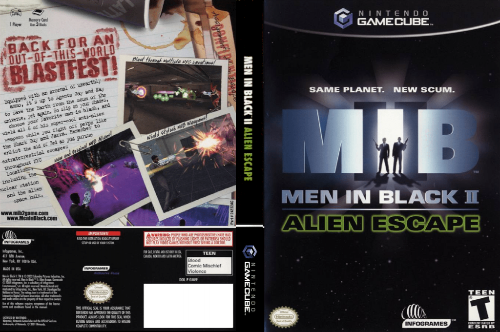 Men in Black II - Alien Escape — box-texture (US)