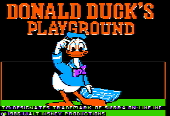 Donald Duck's Playground — sstitle (US)