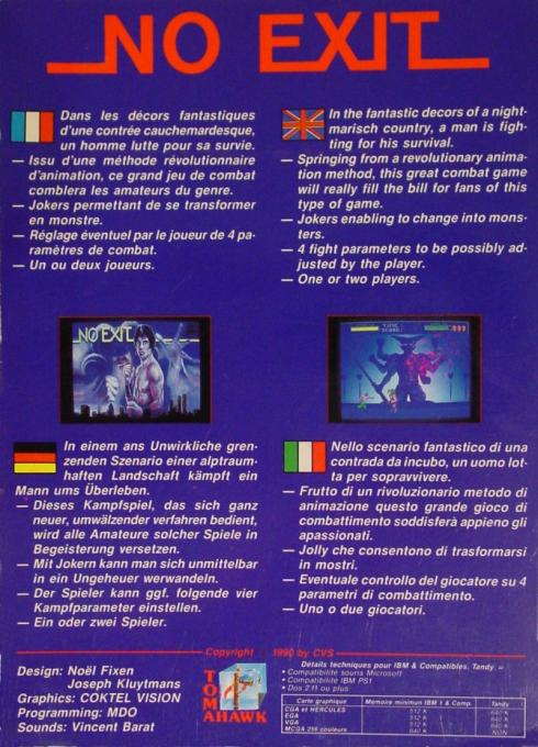 No Exit — box-2D-back (EU)