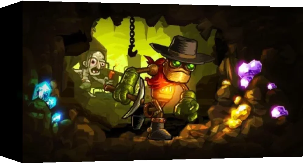 Steamworld Dig - A Fistful Of Dirt — box-3D (WOR)