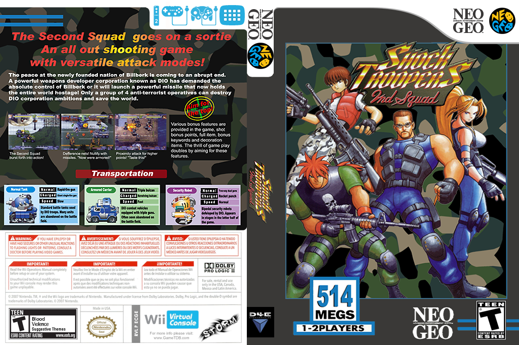 Shock Troopers - 2nd Squad — box-texture (US)