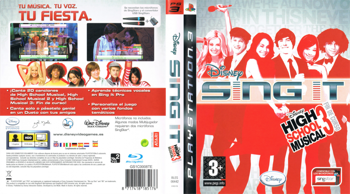 Disney Sing It - High School Musical 3 - Senior Year — box-texture (SP)