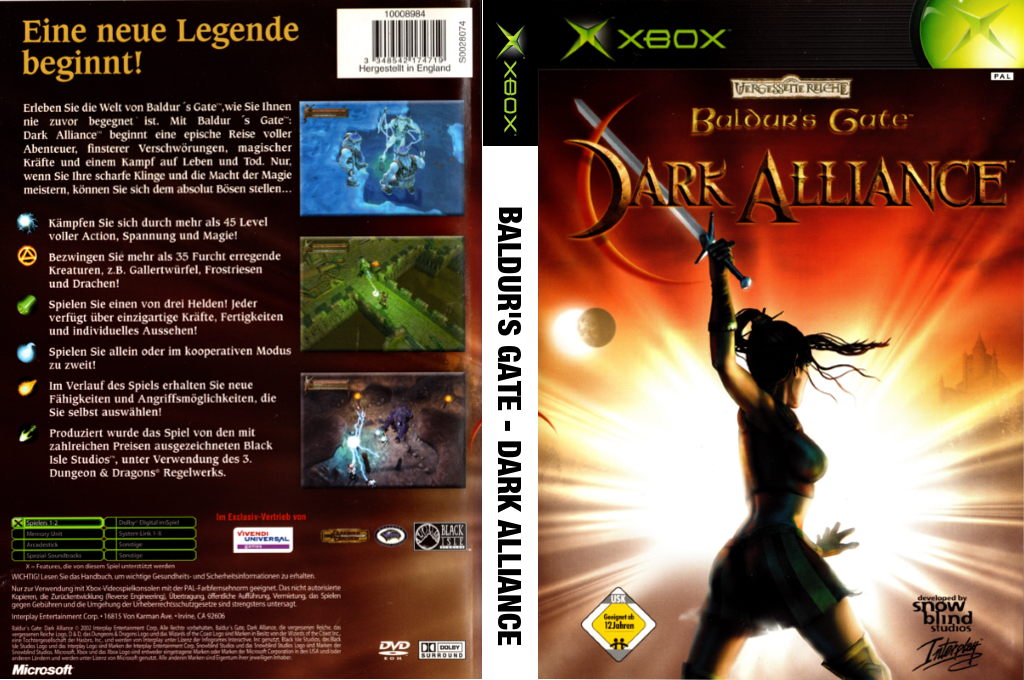 Baldur's Gate - Dark Alliance — box-texture (DE)