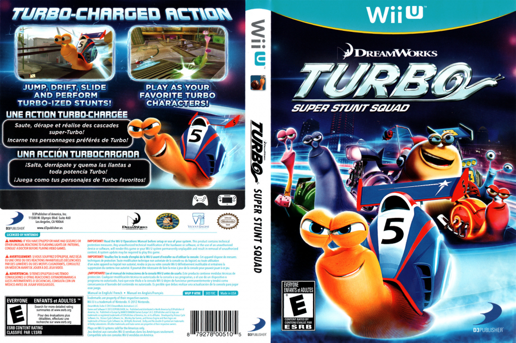 DreamWorks Turbo - Super Stunt Squad — box-texture (US)