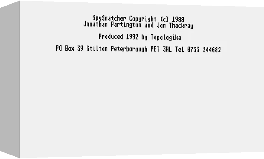 SpySnatcher — box-3D (WOR)
