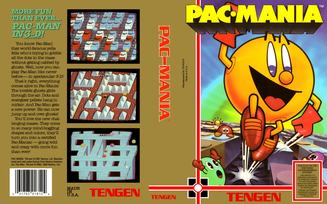 Pac-Mania — box-texture (US)