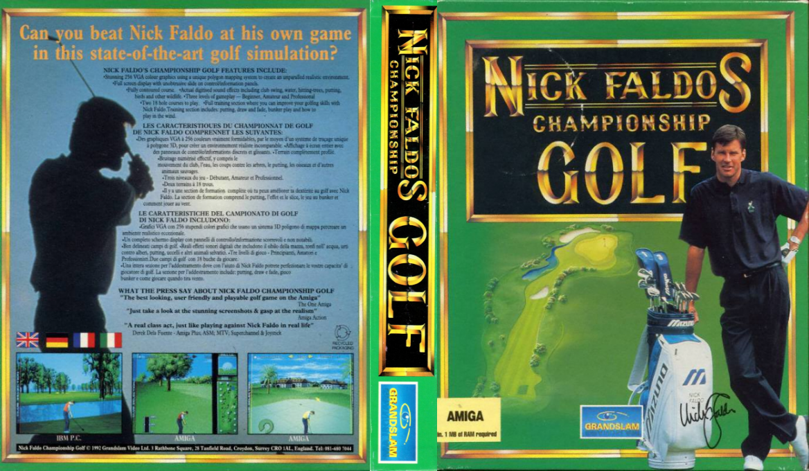 Nick Faldo's Championship Golf — box-texture (EU)