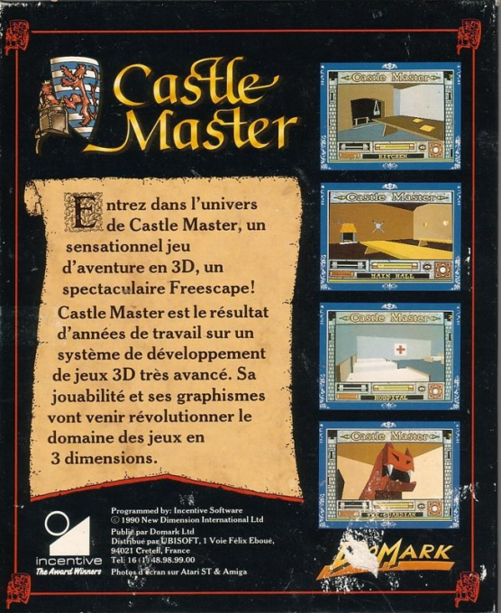 Castle Master — box-2D-back (FR)