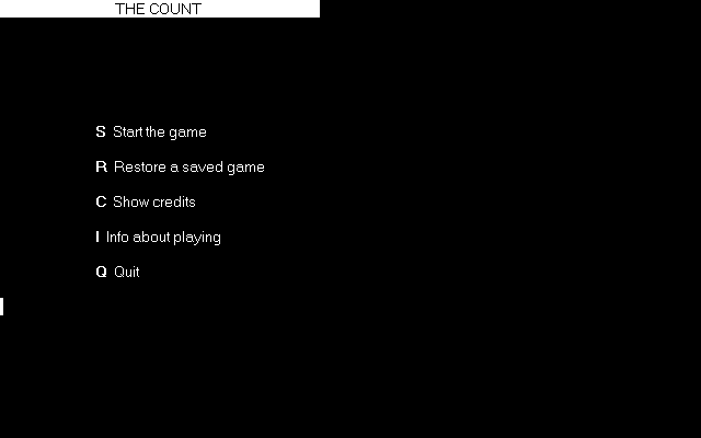 Count, The — sstitle (WOR)