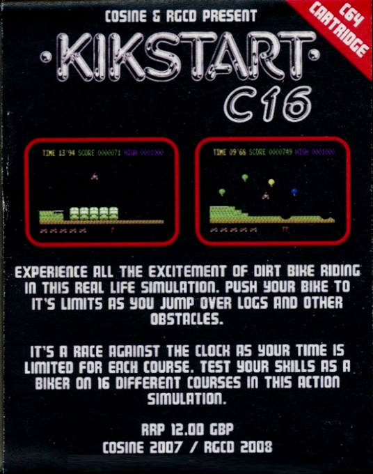 Kikstart C16 — box-2D-back (WOR)
