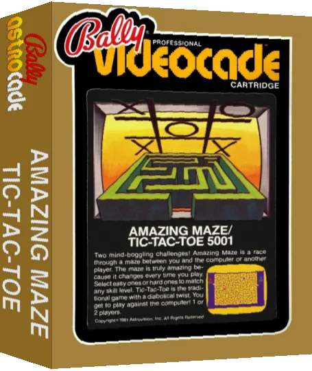 Amazing Maze+tic Tac Toe — box-3D (WOR)