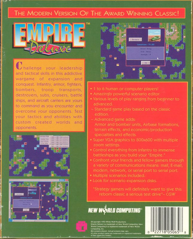 Empire Deluxe — box-2D-back (EU)