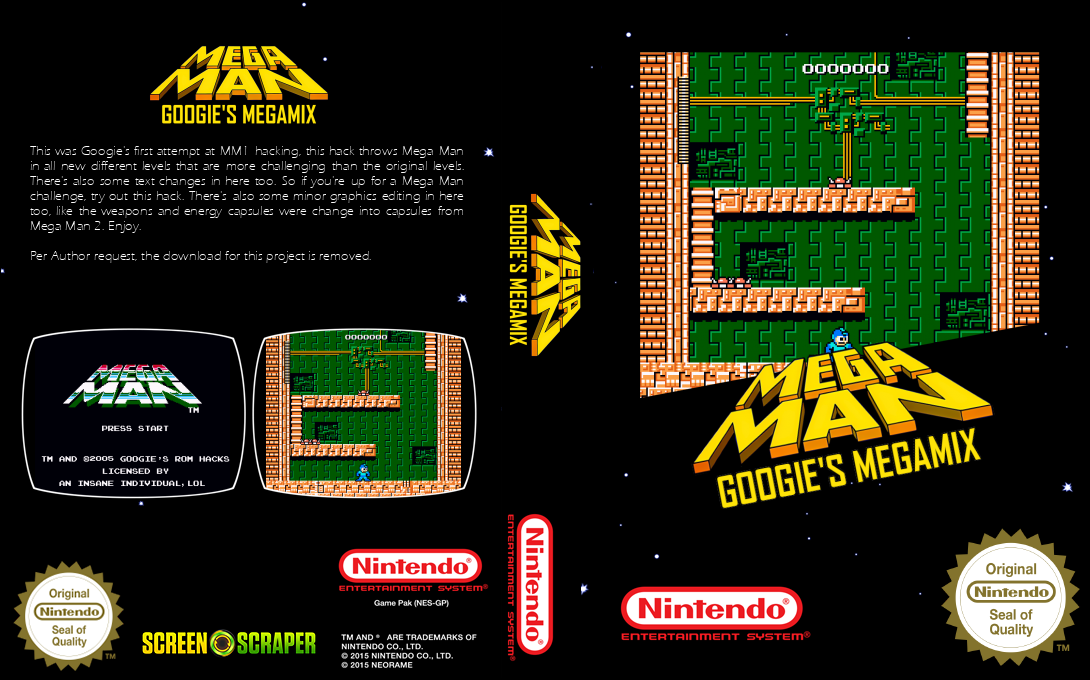 MegaMan : Googie's Megamix — box-texture (SS)