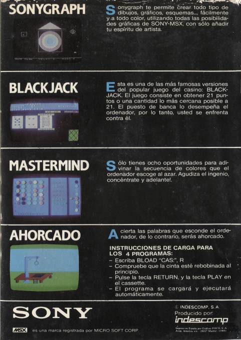 Black Jack — box-2D-back (SP)