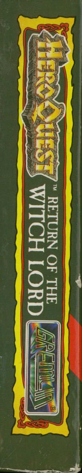 Hero Quest : Return of the Witchlord — box-2D-side (EU)