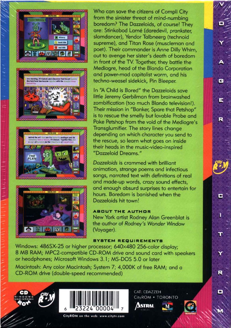 Dazzeloids — box-2D-back (US)