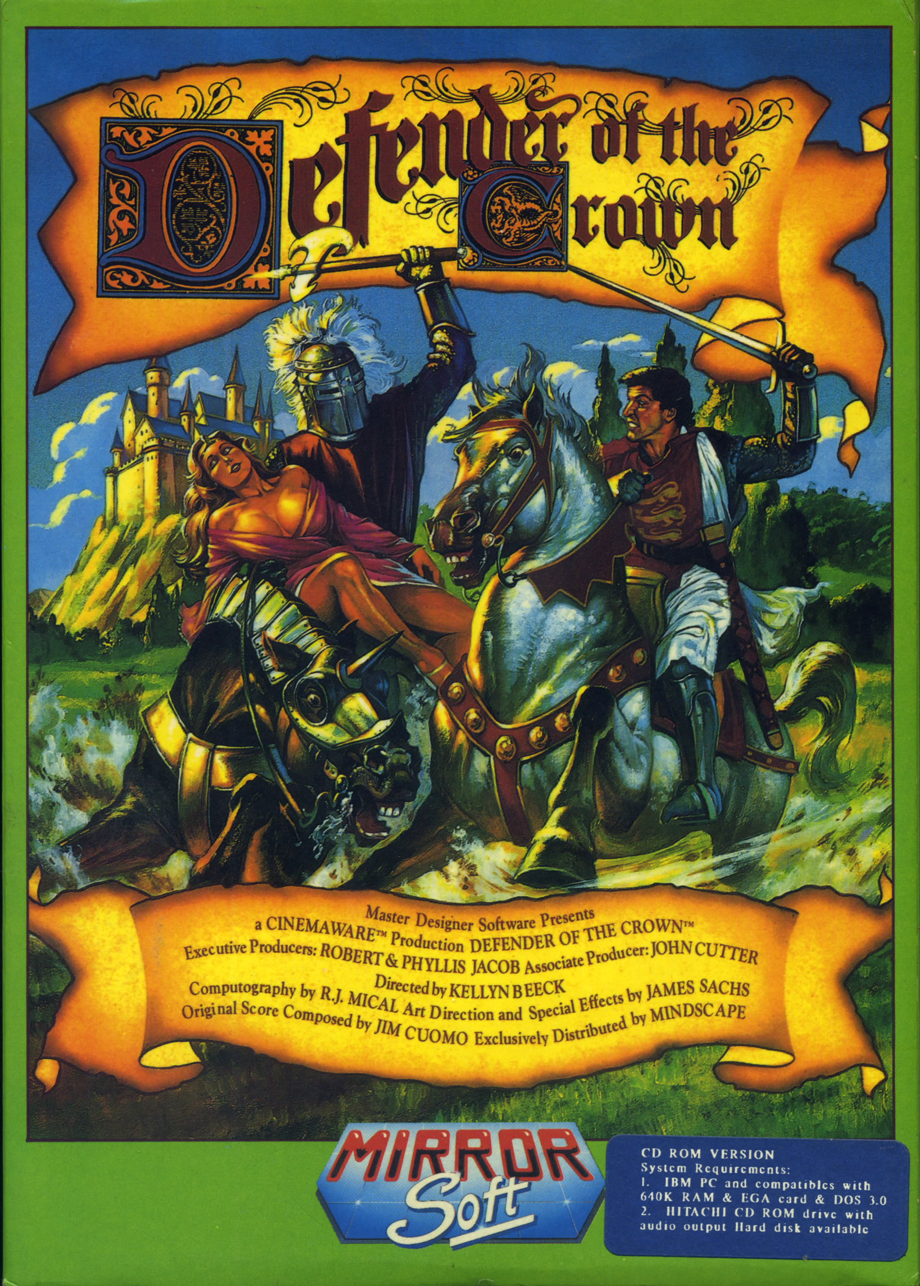 Defender of the Crown CD-ROM box art
