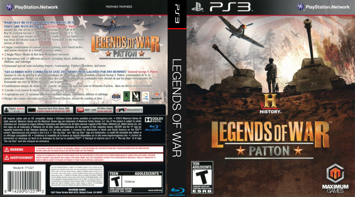 History Legends of War - Patton — box-texture (US)