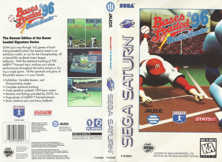 Bases Loaded '96 - Double Header — box-texture (US)
