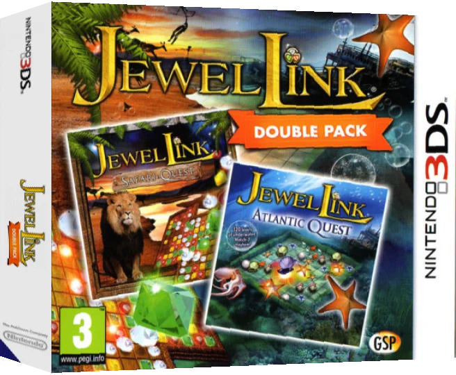 Jewel Link Double Pack - Safari Quest and Atlantic Quest — box-3D (EU)