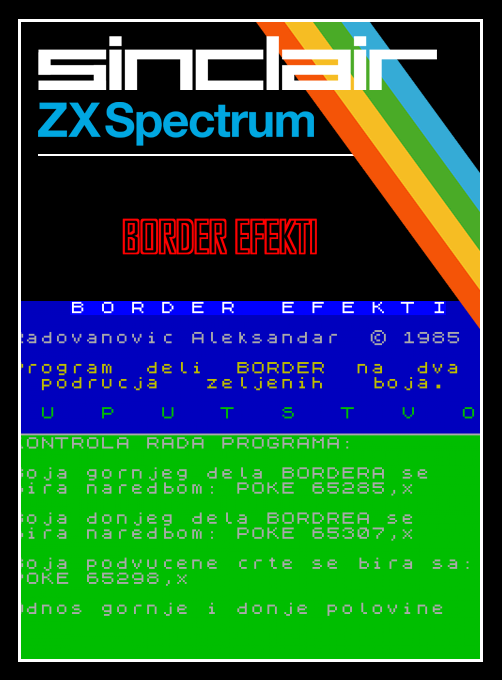 Border Efekti box art