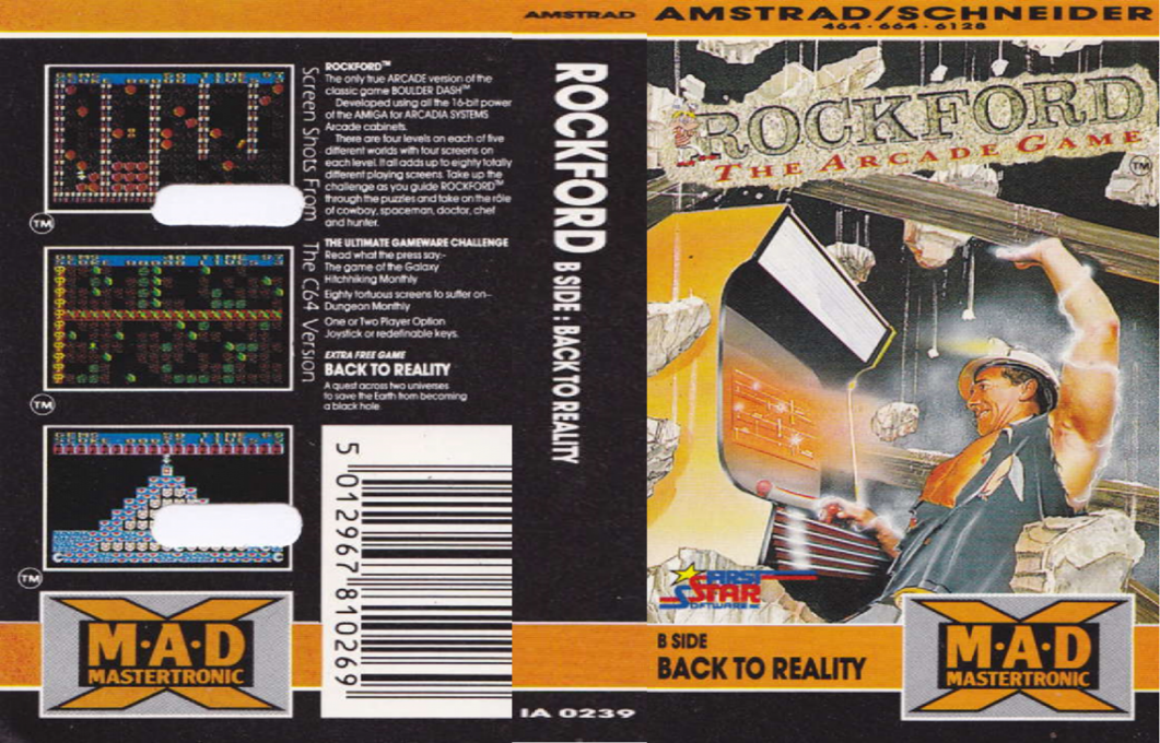 Rockford - The Arcade Game — box-texture (EU)