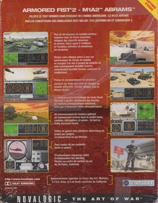 Armored Fist 2 — box-2D-back (FR)