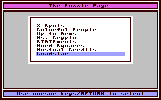 The Puzzle Page #138 — ss (WOR)