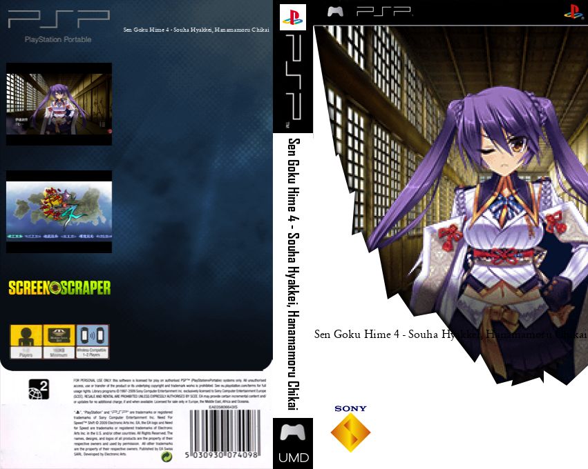 Sengoku Hime 4 - Souhahyakkei, Hana Mamoru Chikai — box-texture (SS)