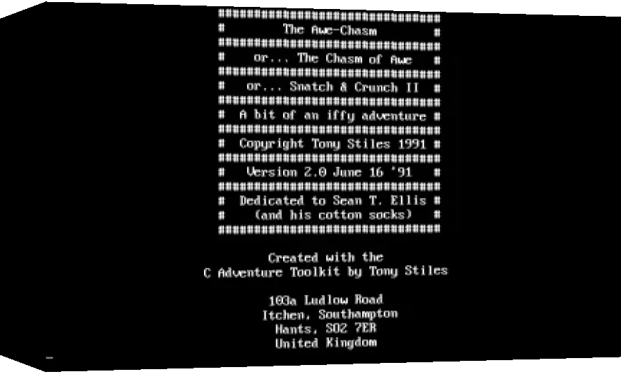 Awe- Chasm, The — box-3D (WOR)