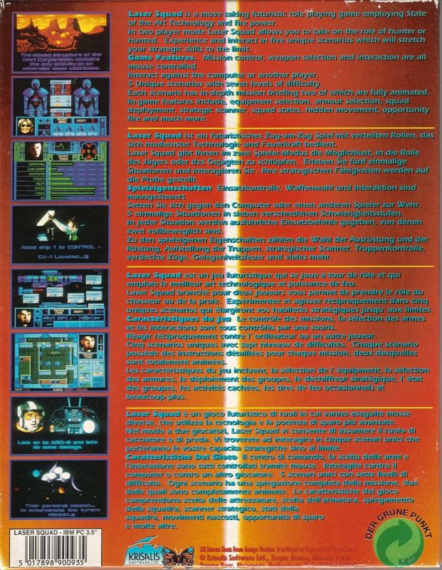 Laser Squad — box-2D-back (EU)