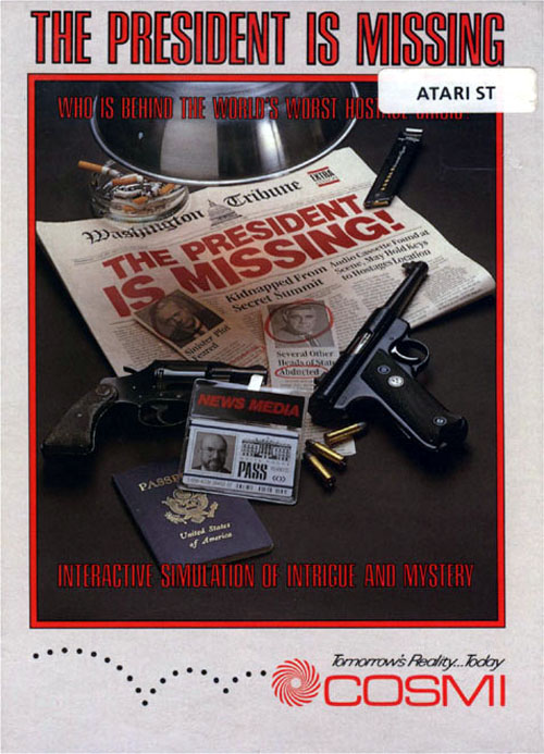 President is Missing, The box art