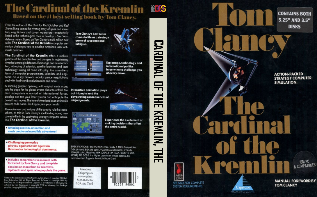Tom Clancy's The Cardinal of the Kremlin — box-texture (US)