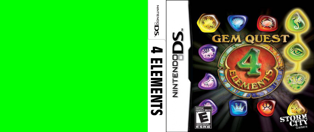 Gem Quest - 4 Elements — box-texture (US)