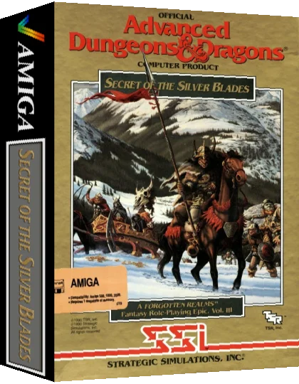 Advanced Dungeons & Dragons - Secret of the Silver Blades - A Forgotten Realms Fantasy Role-Playing Epic, Vol.III — box-3D (WOR)