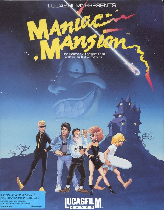 Maniac Mansion box art