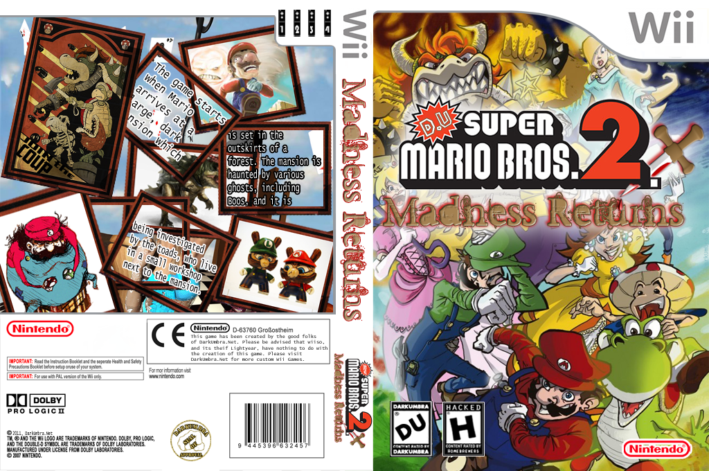 DU Super Mario Bros 2.1 - Madness Returns — box-texture (US)