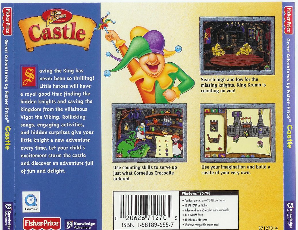 Fisher-Price Great Adventures: Castle — box-2D-back (US)