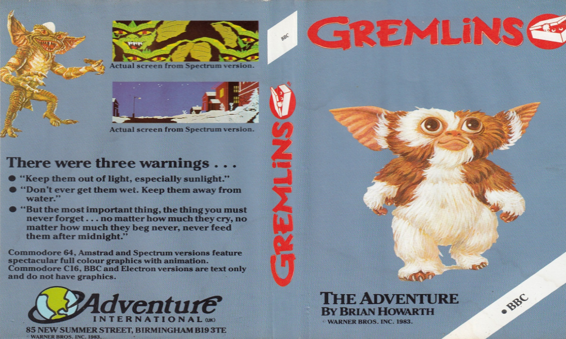 Gremlins - The Adventure — box-texture (EU)