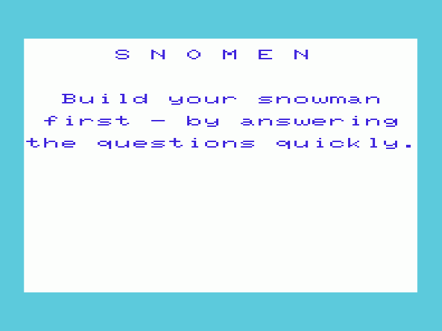 Snowmen — sstitle (WOR)