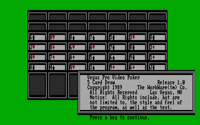 Vegas Pro Video Poker — sstitle (WOR)