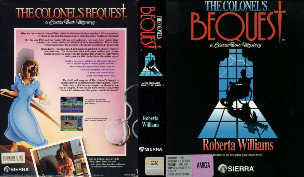 Colonel's Bequest, The — box-texture (US)