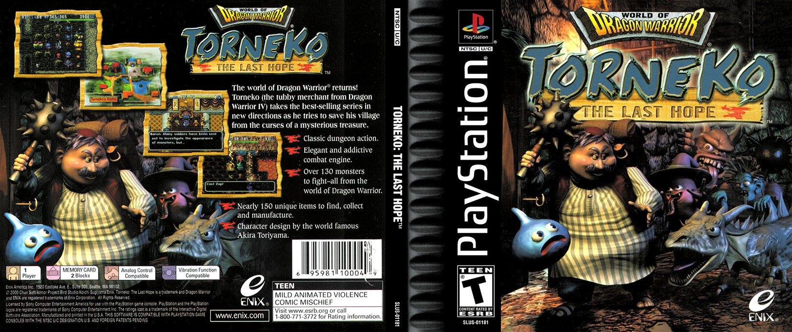 Torneko - The Last Hope — box-texture (US)
