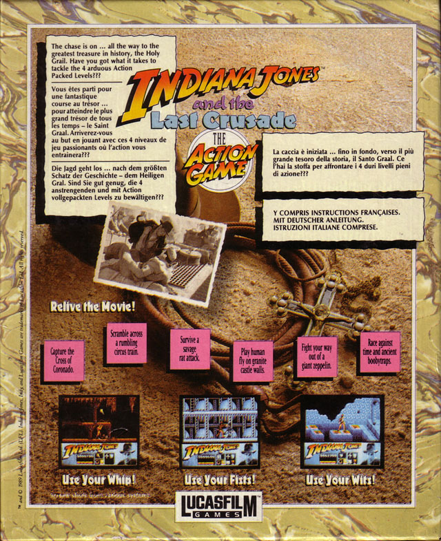 Indiana Jones And The Last Crusade - The Action Game — box-2D-back (EU)