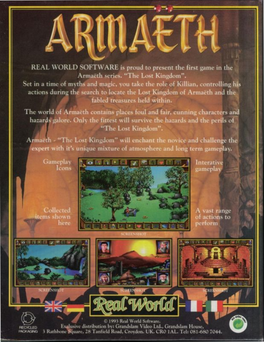 Armaeth - The Lost Kingdom — box-2D-back (EU)