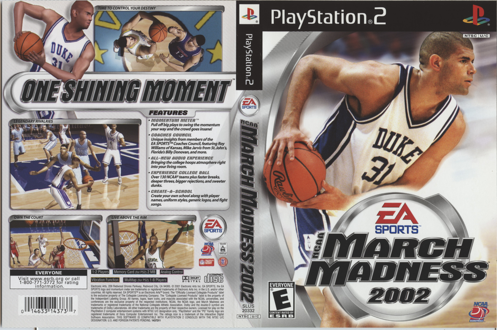NCAA March Madness 2002 — box-texture (US)
